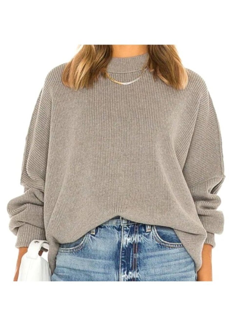 Free People Women's Sz Small Easy Street Tunic Pullover Sweater